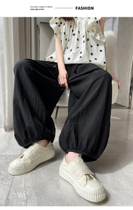Ice silk lazy casual sunscreen leggings cotton and linen bloomers