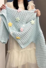 Load image into Gallery viewer, Gentle wind slimming off-shoulder ice silk v-neck sweater jacket
