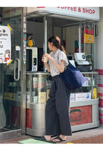 Load image into Gallery viewer, Striped short-sleeved petite design niche small flying sleeve shirt
