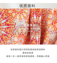 Load image into Gallery viewer, Chiffon round neck French style floral shirt
