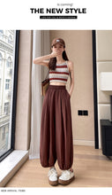 Load image into Gallery viewer, Ice silk lazy casual sunscreen leggings cotton and linen bloomers

