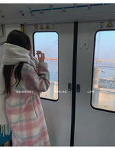 Load image into Gallery viewer, Gentle girly plaid high-end long coat
