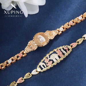 Galvanized Enamel Dripping Geometric Watch Chain Bracelet