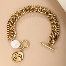 Load image into Gallery viewer, 14K Gold Plated Hip-Hop Fashion Stainless Steel Bracelet
