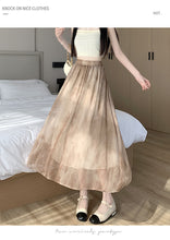 Load image into Gallery viewer, Tie-dye ink printing skirt elastic waist high waist a-line skirt umbrella skirt
