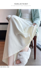 Load image into Gallery viewer, Drawstring tie slimming soft waxy knitted skirt
