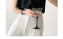 Load image into Gallery viewer, High Quality French Chiffon Shirt Halter Neck Off Shoulder Top
