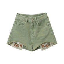 Load image into Gallery viewer, Cool Girls Embroidered Denim Shorts
