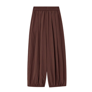 Ice silk lazy casual sunscreen leggings cotton and linen bloomers