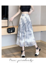 Load image into Gallery viewer, Tie-dye ink printing skirt elastic waist high waist a-line skirt umbrella skirt
