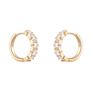 Fashion Cubic Zircon Hoop Earrings