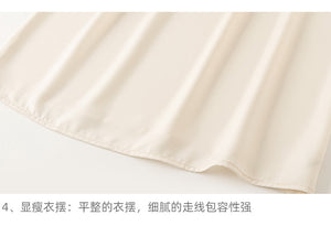 Spring and Autumn Slim Bow Lace Commuting Long Sleeve Shirt