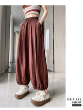 Load image into Gallery viewer, Ice silk lazy casual sunscreen leggings cotton and linen bloomers
