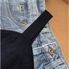 Load image into Gallery viewer, Knitted suspender love button cute inner and outer vest
