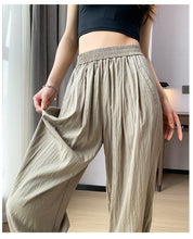Load image into Gallery viewer, Thin loose wide-leg cool nine-point drawstring casual lantern pants
