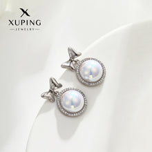 Load image into Gallery viewer, Inlaid Zirconium Retro Pearl Earrings
