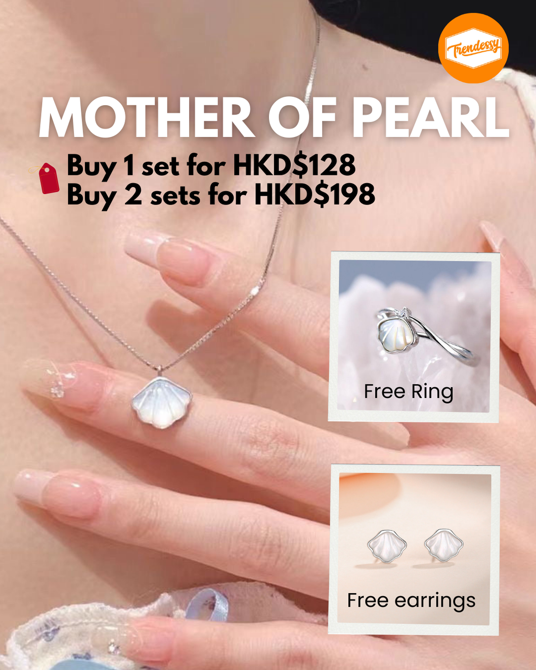 Mother of Pearl Jewelry Set