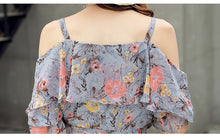 Load image into Gallery viewer, Sling Style Sweet Floral Off-shoulder Dress
