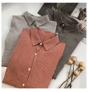 New Women's Loose BF Lantern Long-sleeved Shirt