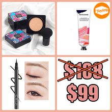 Load image into Gallery viewer, BB cream + 3D Mushroom Sponge + Hand Cream + Eyeliner
