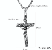Load image into Gallery viewer, Jesus Cross Necklace
