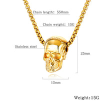 Load image into Gallery viewer, Street Fashion Skull Stainless Steel Necklace

