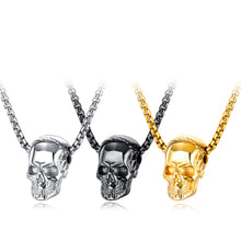Load image into Gallery viewer, Street Fashion Skull Stainless Steel Necklace
