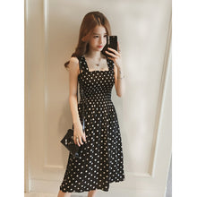 Load image into Gallery viewer, Polka-dot Mid-length Sling Skirt
