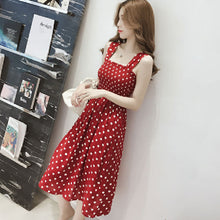 Load image into Gallery viewer, Polka-dot Mid-length Sling Skirt
