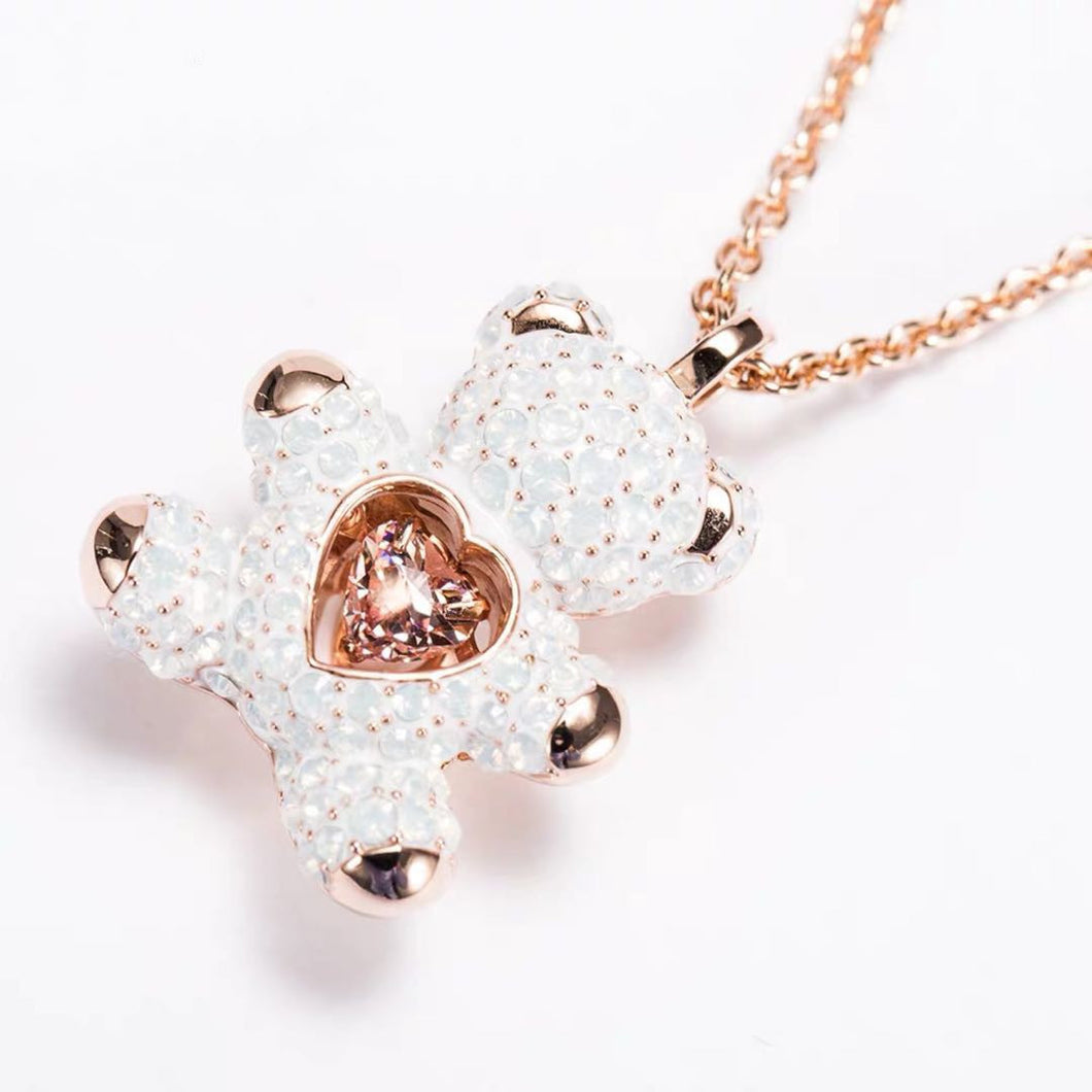 Teddy Crystal Necklace