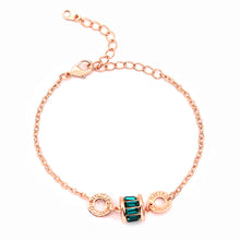 Load image into Gallery viewer, Green Diamond Copper Necklace &amp; Bracelet
