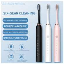 Load image into Gallery viewer, Sonic Electric 6 Levels Toothbrush USB Charging
