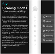 Load image into Gallery viewer, Sonic Electric 6 Levels Toothbrush USB Charging
