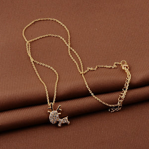 Tiny Deer Cute Necklace & Earring
