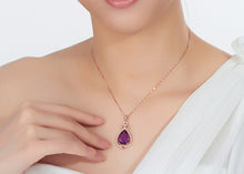 Load image into Gallery viewer, 4 Leaves Amethyst Necklace Set
