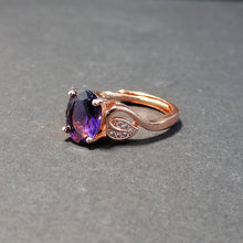Load image into Gallery viewer, 4 Leaves Amethyst Necklace Set
