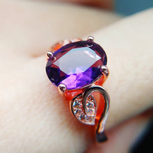Load image into Gallery viewer, 4 Leaves Amethyst Necklace Set
