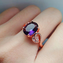 Load image into Gallery viewer, 4 Leaves Amethyst Necklace Set
