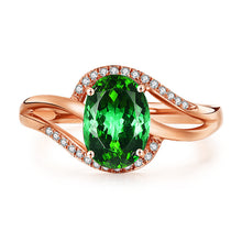 Load image into Gallery viewer, Vintage Emerald Moissanite Jewelry Set
