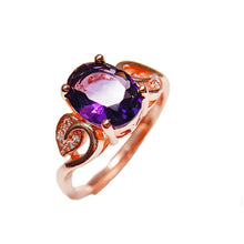 Load image into Gallery viewer, 4 Leaves Amethyst Necklace Set
