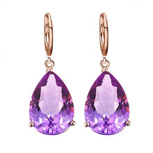 Load image into Gallery viewer, 4 Leaves Amethyst Necklace Set
