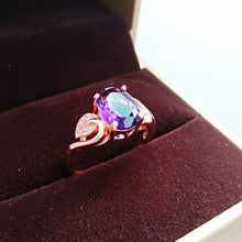 Load image into Gallery viewer, 4 Leaves Amethyst Necklace Set
