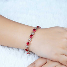 Load image into Gallery viewer, 4 Leaves Red Tourmaline Necklace Set
