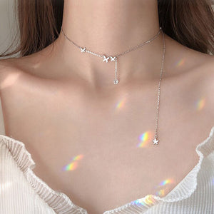 Butterfly Tassel Anklet Set