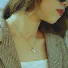Load image into Gallery viewer, Titanium Steel Circle Circle Necklace
