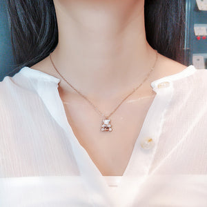 Double Layer Love Necklace-anklet Set