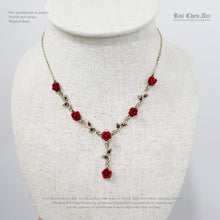 Load image into Gallery viewer, Rose Tassel Flower Necklace &amp; Bracelet
