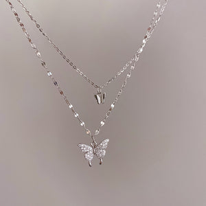 4 in 1 Butterfly 925 Necklace Set – Elegant & Timeless