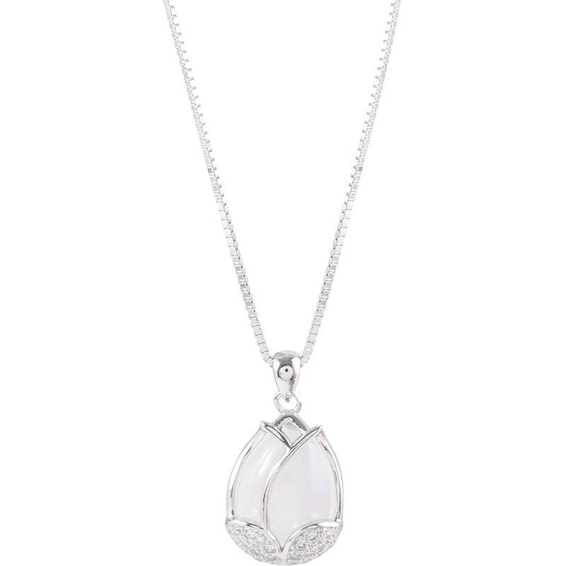 Chalcedony Stone Silver 925 Set