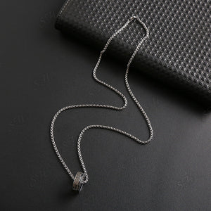 Hip Hop Bungee Men's Ring Necklace